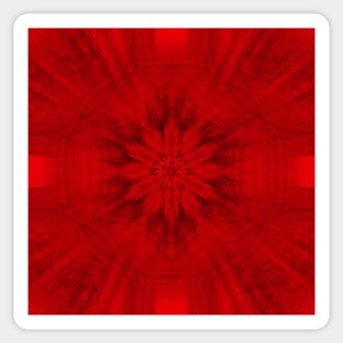 Motion through the red kaleidoscopes Sticker